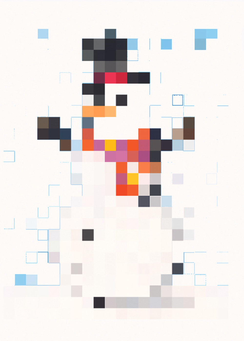 Snowman sticker